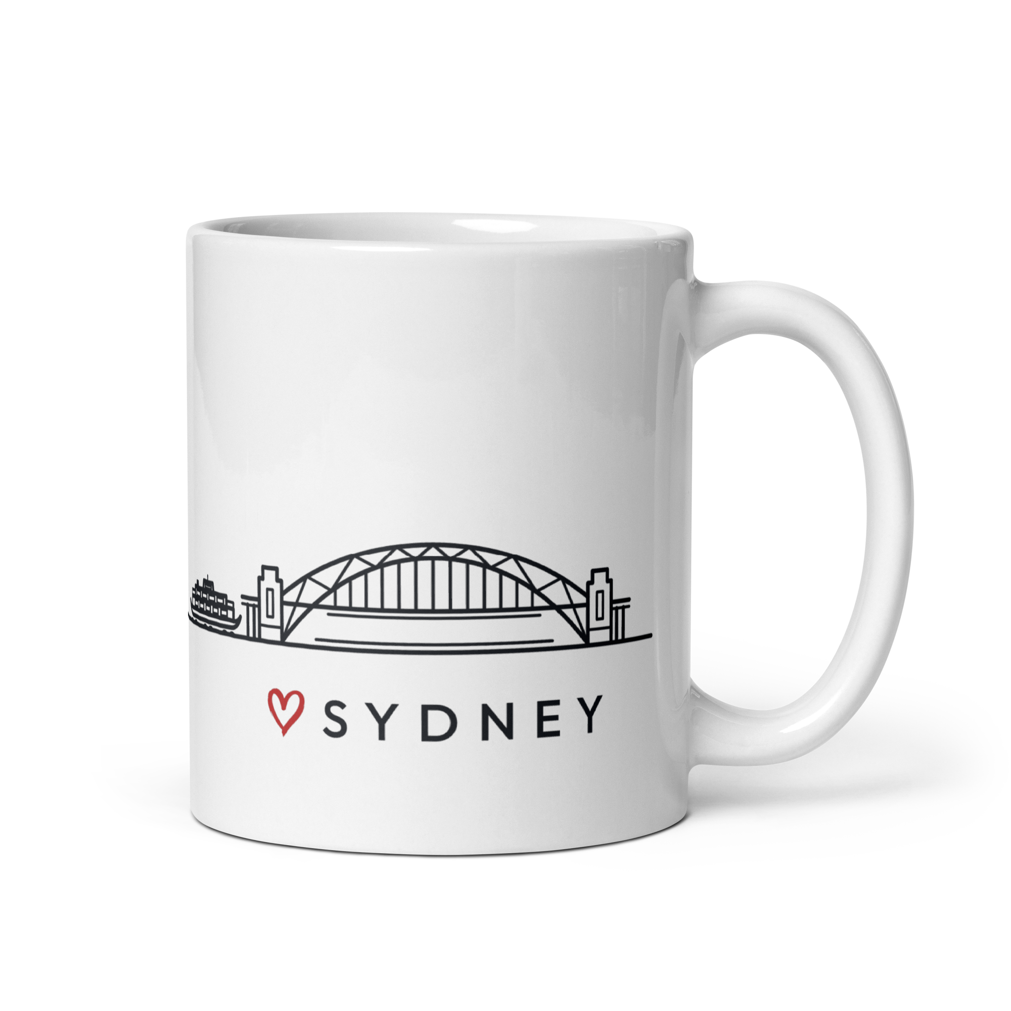 Sydney Icons Mug, Minimal Line